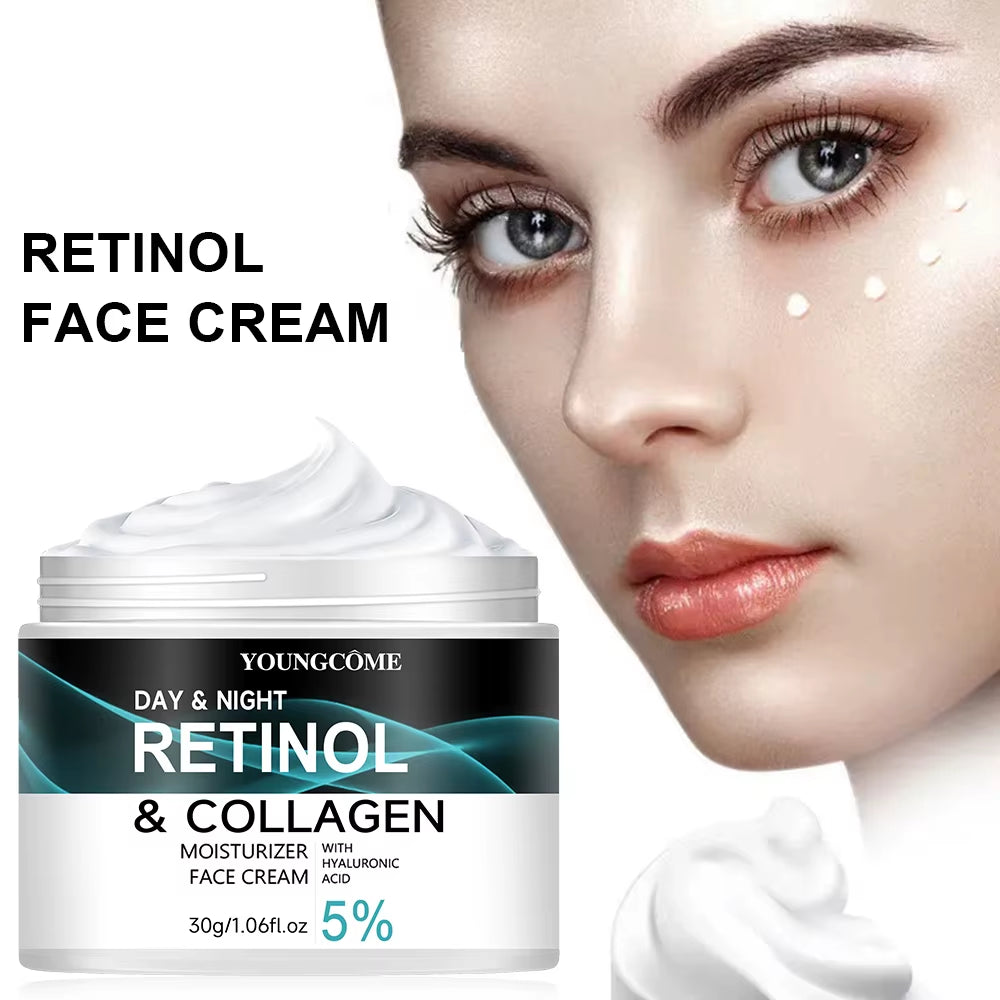 Retinol Cream Promotes Skin Elasticity and Luster Nourishing and Locking Moisture to Improve Skin Texture